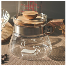 하리오 V60 올리브 우드 커피서버 400ml, 1개, 올리버우드_커피서버