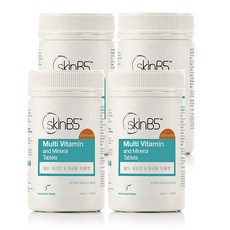 4개X 호주 SkinB5 스킨B5 고함량 멀티비타민 & 미네랄 8059mg x 180정 / 여드름 패치 추가증정, 4개