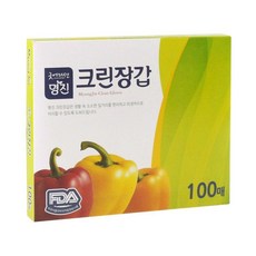 크린장갑 100매 일회용 비닐장갑 주방 음식 세차 O1EA