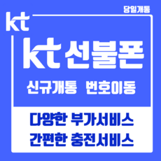 앤텔레콤 KT선불폰 알뜰폰 공식 정품 선불유심