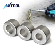 AXTOOL 초강력 자화기 네오디움 자석, 내경7mmx외경16mmx두께15mm, 3개