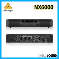 BEHRINGER 베링거 NX6000 초경량 6000W 음향용 행사용 방송실 학교 관광서 교회 빌딩 건물 스테레오 파워 앰프 RACK 랙 장착형 POWER AMP