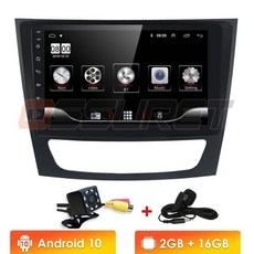 벤츠 안드로이드9 인치2G 32G 안드로이드 10 자동차 멀티미디어 메르세데스 W211 W219 W463 CLS350 CLS500, 02 2G 16G CAM8_01 CHINA