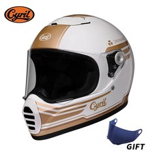 남녀공용 풀 페이스 오토바이 헬멧 경량 레트로 헬멧 DOT ECE 승인 Casco Moto, 1개, 35)6 - XXL