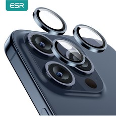 ESR 아모라이트 카메라 렌즈 보호 필름 아이폰 호환 15 프로 플러스 맥스용 업그레이드 HD