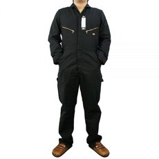 Dickies 디럭스 블렌디드 남성용 긴팔 작업복 올리브 그린 S/Regular