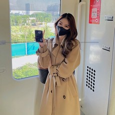 럭키슈에뜨블랙롱코트