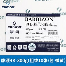 CANSON 캉 송 수채화 지 바 비 8K4K 200 g 240g 300 중 굵 은 줄무늬 4K - (10 장) 가방