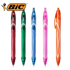 아이윙스 BIC 빅 젤로시티 풀그립 중성펜 볼펜 0.7mm (10개), 녹색