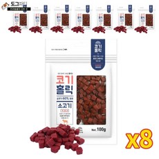 코기홀릭 져키 반려견 간식, 소고기맛, 100g, 8개입