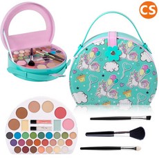 [미국직배송] 드림 유니콘 어린이 화장품 색조 메이크업 가방 세트 GREEN BAG 그린 크리스마스 조카 생일 선물, 1개