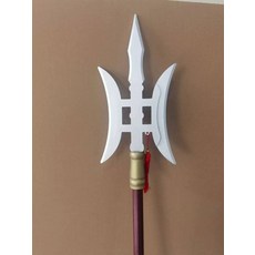 소품칼 삼국지 고대 관도 소품 창 영화 코스튬 여포 연극용, 100cm, 1개, 쌍월 방천화극