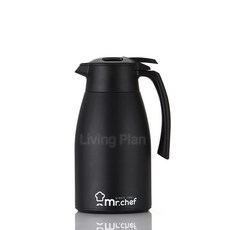 리빙플랜 미스터셰프 고성능 진공보냉병 MR-CA1500 화이트/블랙, 1500ml, 화이트, 1개