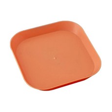 디저트접시 트레이 쓰레기통 플레이트 디저트 스낵 쓰레기 식탁 케이크 야채 과일 서빙, 1개, 3. Orange