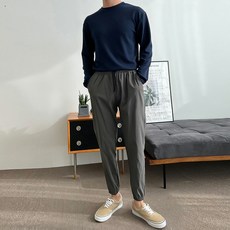 뉴메이드 / 봄 가을 밴딩 스판 조거 팬츠 / 블랙 카키 베이지 차
