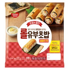 동원 롤유부초밥(새콤)254g 아침식사대용 분식 홈캉스 엄마손맛, 2개, 254g