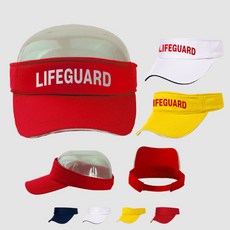 라이프가드모자 LIFEGUARD 수상안전요원 인명구원 썬캡 모자 - 라이프가드