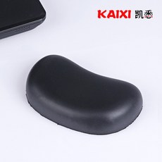 온열패드 뉴타입 KAIXI/반달형 손목보호패드 마우스증후군 베개 PU메모리코튼 손목보호대 스틱 손목패드 슬로우리커버리 손목받침, T01-광택블랙