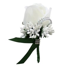 STK 웨딩 Boutonniere의 코사지 브로치 핀 장미 꽃 브로치 핀 신랑의 신랑 코사지