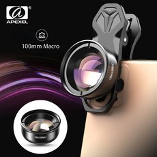 Apexel 카메라 폰 렌즈 100mm 매크로 렌즈 4 k hd 슈퍼 매크로 렌즈 + cpl + 스타 필터 for iphonex xs max 삼성 s9 모든 스마트 폰|휴대전화 렌즈|, 1개(A2), CHINA