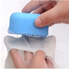 몽이상점 핸디 미니 빨래판 목때제거 세탁빨래판, 1개