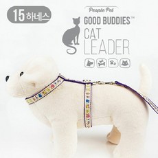 [KT알파쇼핑]굿버디 가슴줄 세트 고양이 15mm x 12개 (WED85D2), 상세 설명 참조, 1개