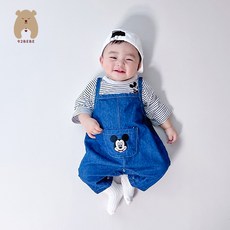 나인투베베 아기 가을 슈트 상하세트 포켓청미키슈트 모란