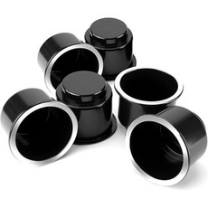 조이투투스 컵 홀더 RV 보트 카 소파 골프 카트용 4pcs 삽입 우아한 크롬 폰툰 테이블 소파용 홀더용 대형 플라스틱 유니버설 드롭, 6개