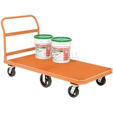  Global Industrial Depot Platform Truck 6 Wheel Steel Gating Deck 60 x 30 3200 Lb. 용량. 