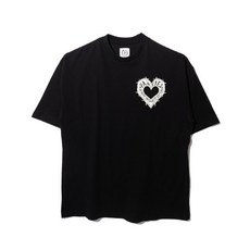 펀치드렁크파티즈 Sweethurt Oversized T-셔츠 (블랙)