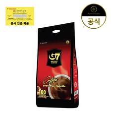 G7 블랙커피 100T 수출용, 단품