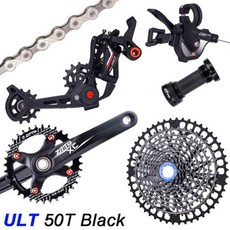  자전거기어변속 ZTTO 11 단 자전거 시프터 리어 변속기 MTB CRX PR0 그룹 세트 크랭크 산악 카세트 HG 키트 s 체인, 11-50T ULT set Blk 