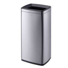 편의점 라면국물 버리는 대형 통 실버 거름망 매점, 1개, 25L 블랙 페달