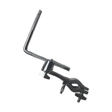 GHSHOP 카우벨용 로드 드럼 장착 브래킷이 있는 카우벨 장착 클램프 콘서트 쇼 라이브용 악기 부품 설치 용이, 은빛, 금속