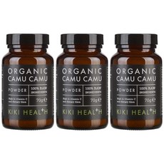 KIKI Health Camu Camu 영국 키키헬스 비타민C 섬유질 카무카무 파우더 70g x 3팩, 3개