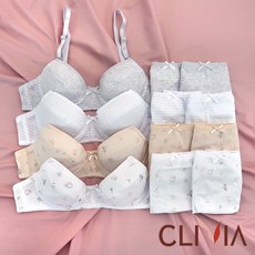 크리비아 주니어3단계 A컵 면브라팬티12종(3CLB12B)