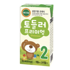 베지밀 프리미엄 토들러2 두유 190ml, 원액두유, 96팩