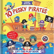 10 Pesky Pirates: A Lift-The-Flap Book Board Books, Crackboom! Books, English, 9782898020308