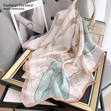 패션파트너 쉬폰 정사각 쁘띠 방도 멀티 스카프 헤어 악세사리 가방 타이