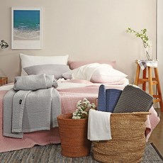 예지나홈 여름이불 60수 아사면 줄누빔 홑겹이불 S×478iz, 04.줄누빔 이불겸패드 아임 차콜 S