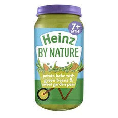 Heinz By Nature 하인즈 바이 네이처 아기 이유식 포테이토 베이크 그린빈 완두콩 7개월 이상 200g 4팩, 4개