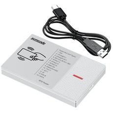RFID 리더 125KHz1356Mhz 이중 주파수 1326 패밀리 근접 카드 및 EM4100 ID USB 리더기 지원 ISO 14443-AB 프로토콜 IC ISO15693 라벨, RFID 리더 125KHz1356Mhz 이중 주파수 1, 1개