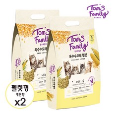 톰스패밀리 얇은국시 응고형 옥수수 고양이모래 레몬향 5L*2개, 10L, 2개