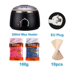 전기 히터 열 기계 파라핀 항아리형 워머 제모 왁싱 왁스에 녹는 Epilator 급속, 035-B-EU-100g