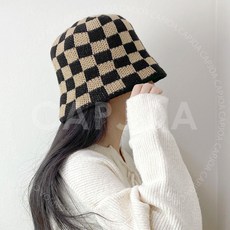 체커보드모자