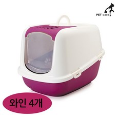 사빅 점보 화장실 (4개입) (와인) RHF+C_:714E32 고양이 화장실 하우스형 애완용품 애완동물, 쿠팡쿠팡■, []■■선택■구매