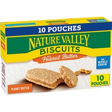 [정품]Nature Valley 비스킷 땅콩 버터 382.7g(13.5온스) 10개입108429, 382.7g