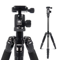 SIRUI Traveler 5C 삼각대 1.38m54.3inch 경량형 탄소섬유 여행용 휴, Carbon Fiber 5C