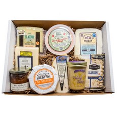 Classic Provisions 장인 선물 바구니 치즈 플래터 고메 브리 그뤼에르 만체고 고다 77.28온스, 1개