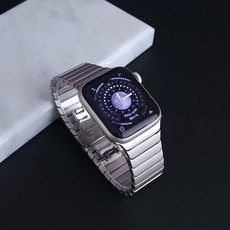 애플워치 8 7 SE2 울트라 정품 호환 스타라이트 링크브레이슬릿 메탈 스트랩, 42/44/45/49MM